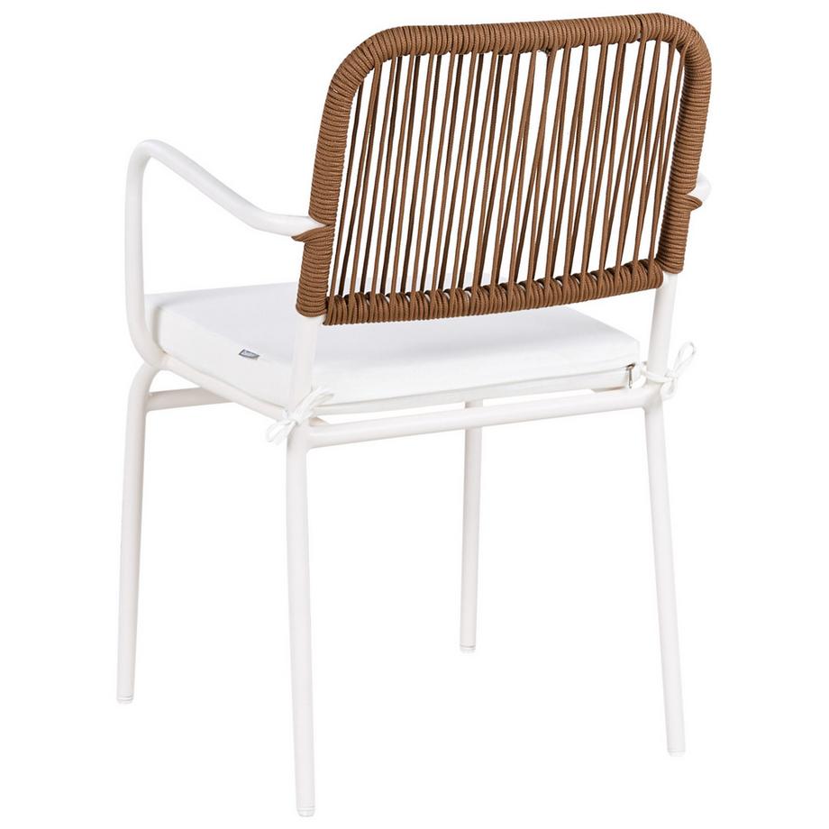 Beliani Set mit 4 Stühlen und Sitzkissen aus Aluminium Modern TACENO  