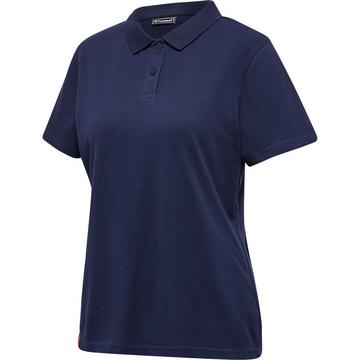 polo-shirt damen red classic