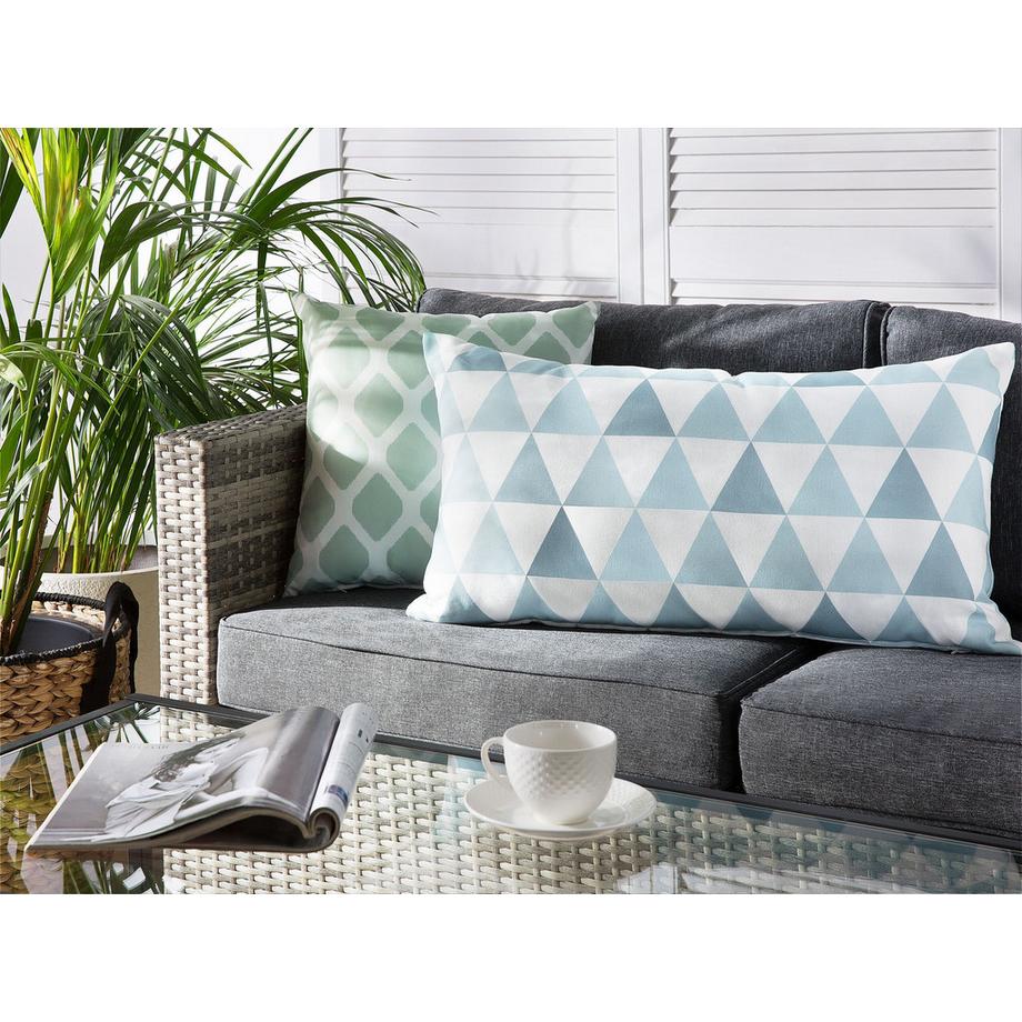 Beliani Gartenkissen aus Polyester Modern TRIFOS  