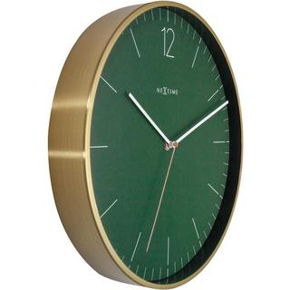 NeXtime Wanduhr Essential Forrest Green Durchmesser 34cm  