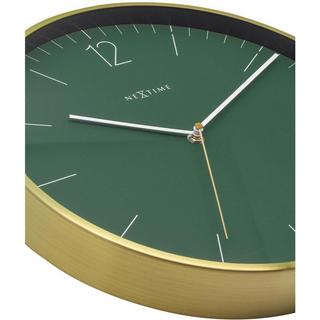 NeXtime Wanduhr Essential Forrest Green Durchmesser 34cm  