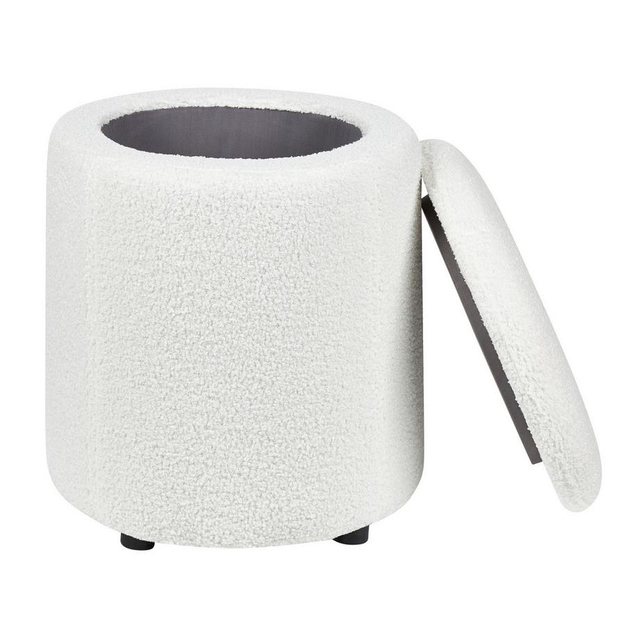 Beliani Pouf mit Stauraum aus Bouclé Glamourös MARYLAND  