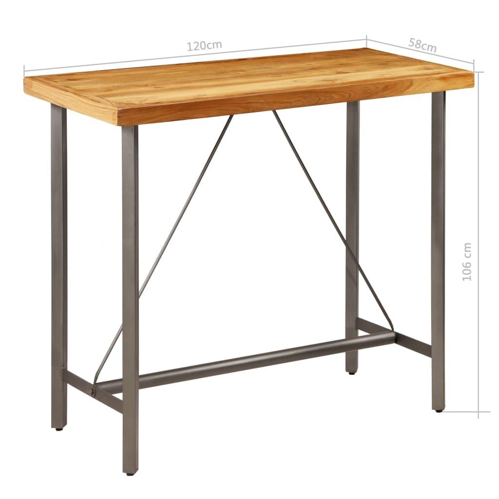 VidaXL Table de bar bois  