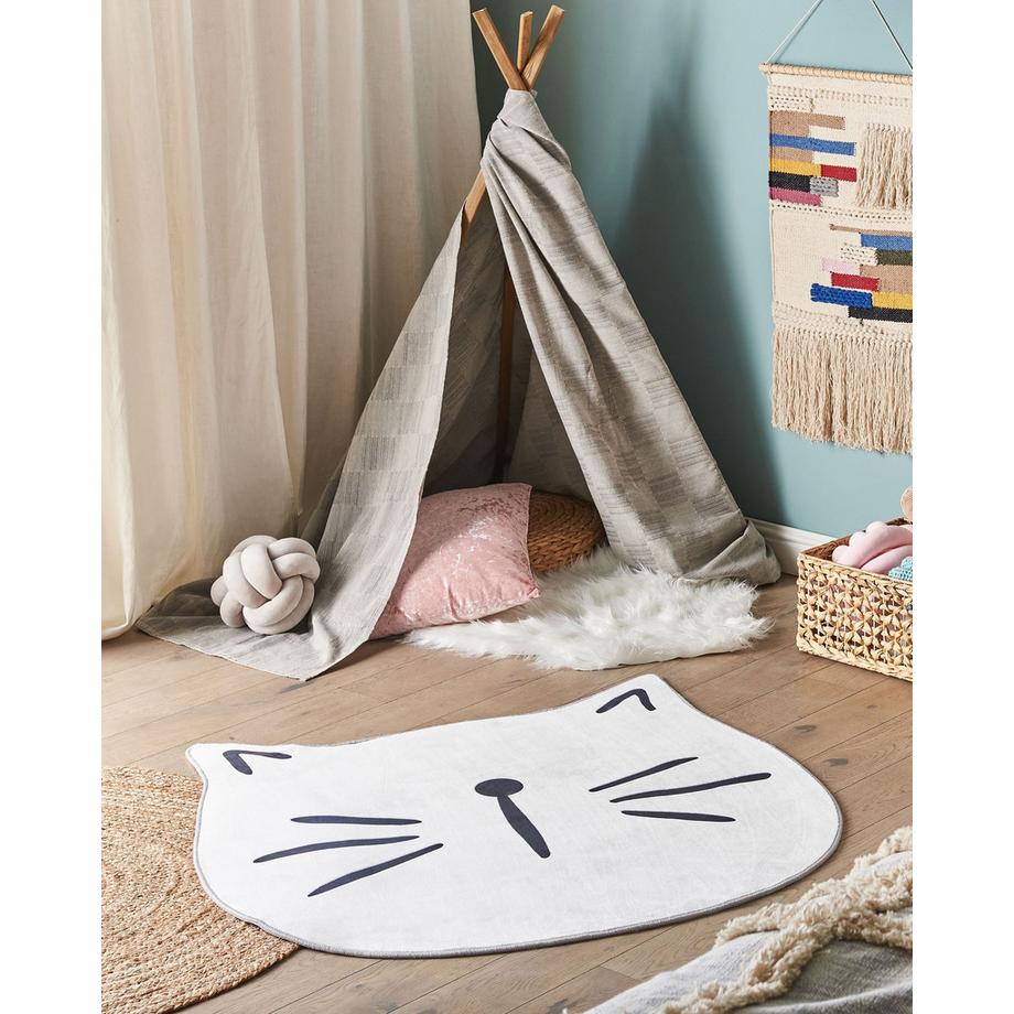 Beliani Tapis enfant en Polyester KITTY  