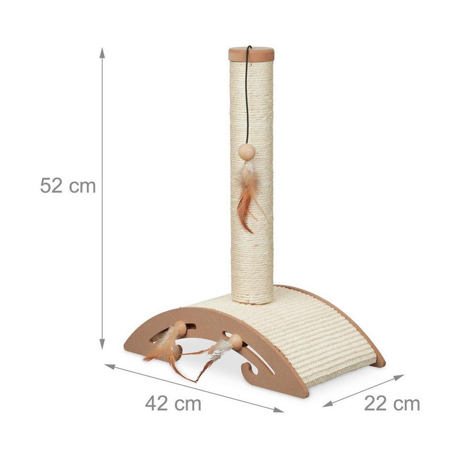 B2X  Kratzmöbel mit Kratzbrett und Spielzeug 