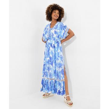 PETITE Kimono-Kleid mit Boho-Tassel-Ärmeln