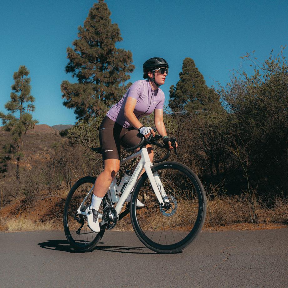 VAN RYSEL  Maillot manches courtes de vélo de route ajusté femme, EDR violet 