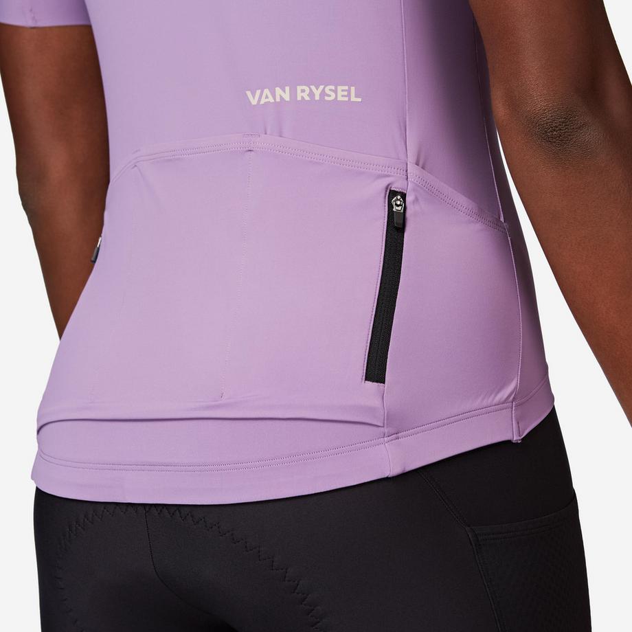 VAN RYSEL  Maillot manches courtes de vélo de route ajusté femme, EDR violet 