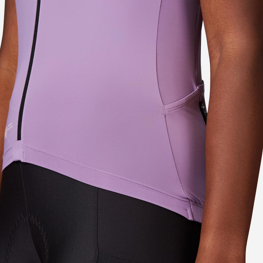 VAN RYSEL  Maillot manches courtes de vélo de route ajusté femme, EDR violet 