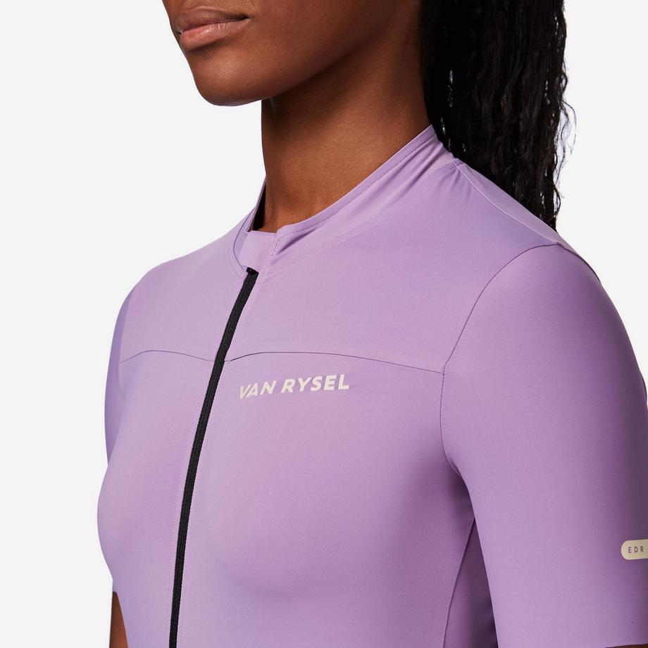 VAN RYSEL  Maillot manches courtes de vélo de route ajusté femme, EDR violet 