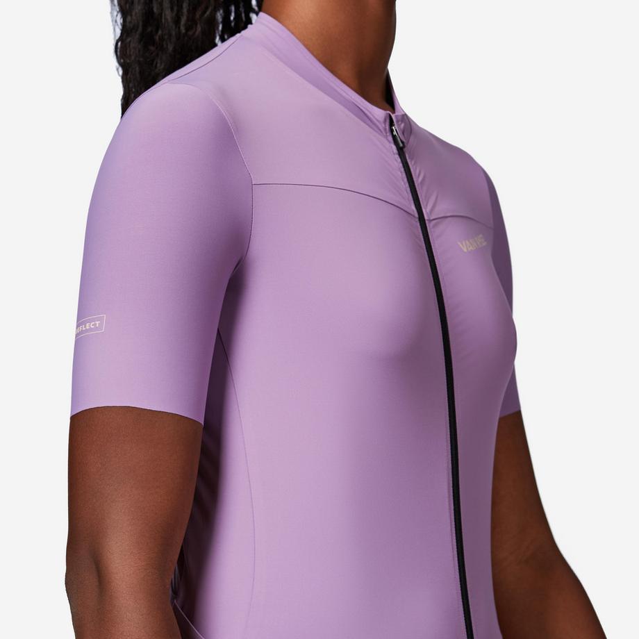 VAN RYSEL  Maillot manches courtes de vélo de route ajusté femme, EDR violet 