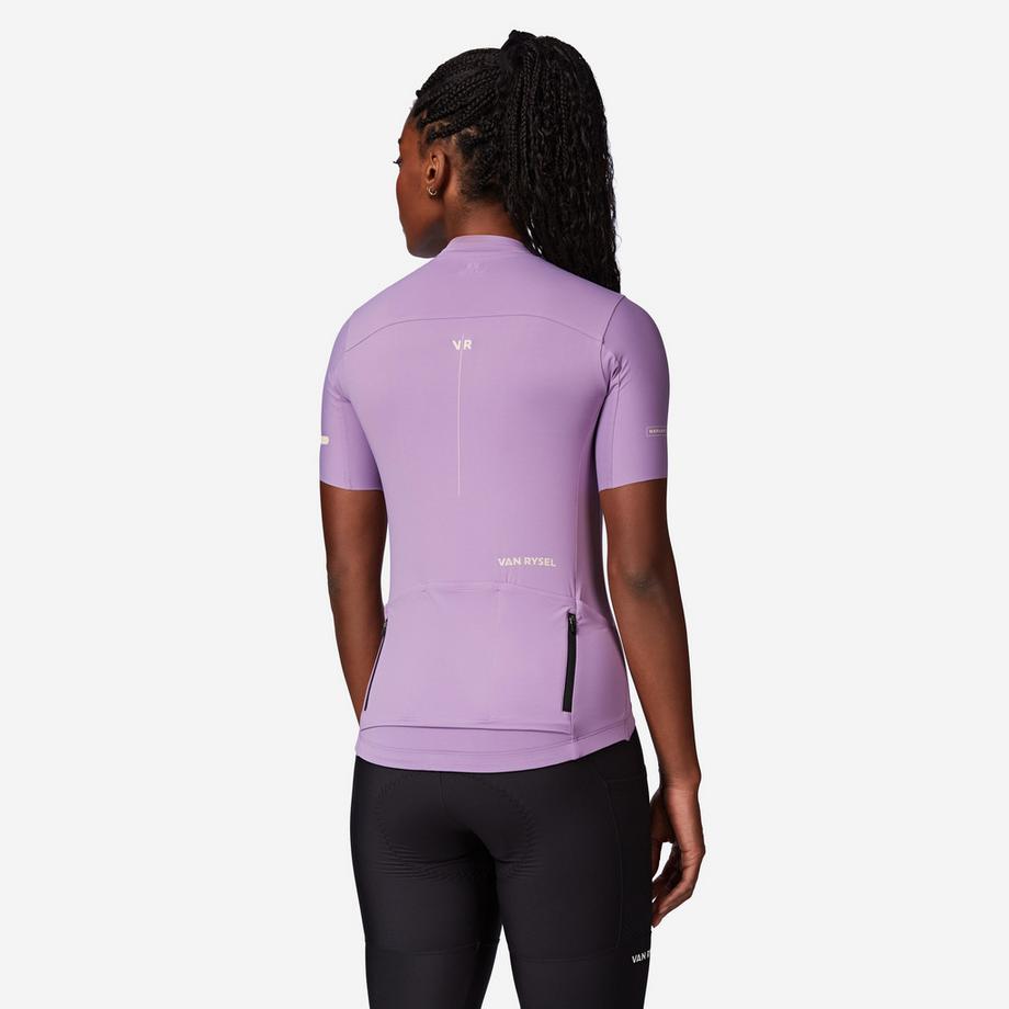 VAN RYSEL  Maillot manches courtes de vélo de route ajusté femme, EDR violet 