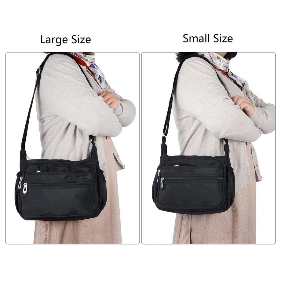 Only-bags.store Sac à Bandoulière Imperméable avec Multiples Poches  