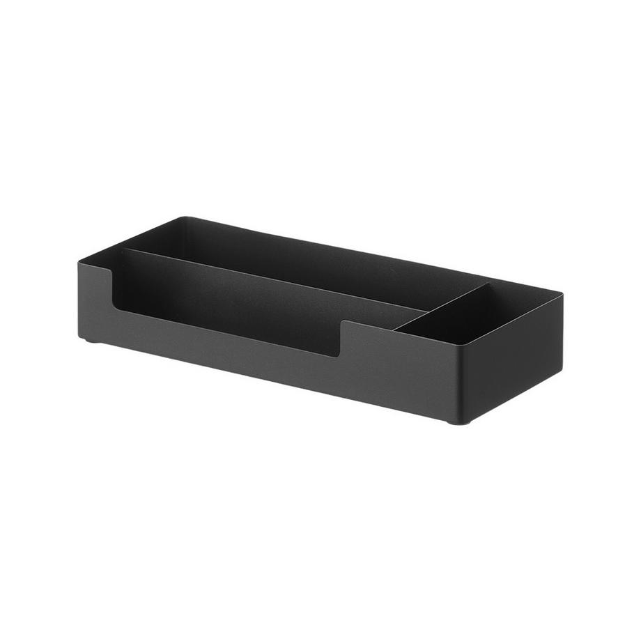 Yamazaki Plateau de rangement avec compartiments TOWER noir  