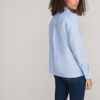 La Redoute Collections Langärmelige Leinenbluse  