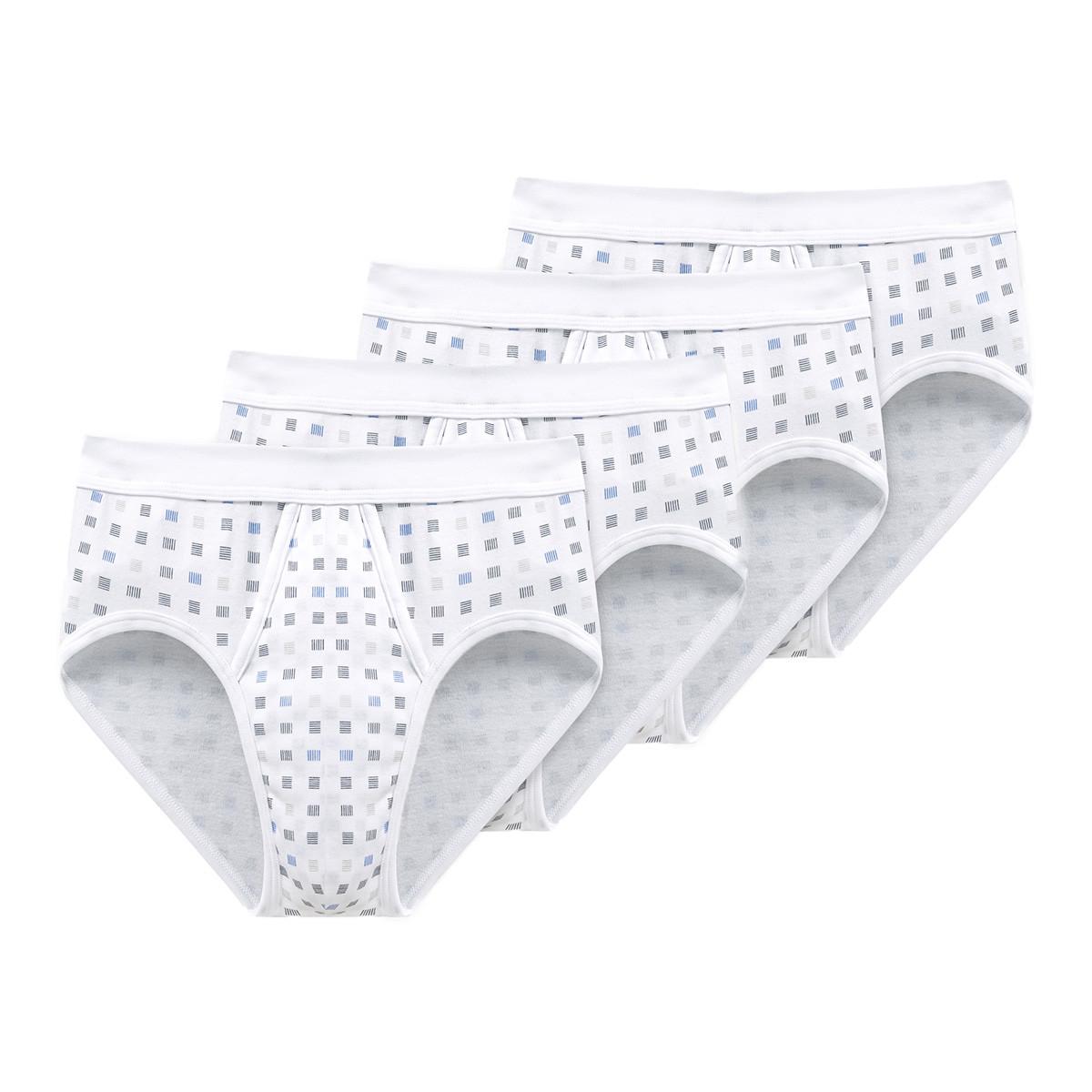 Schiesser Cotton Essentials Feinripp Sportslip 4er Pack  