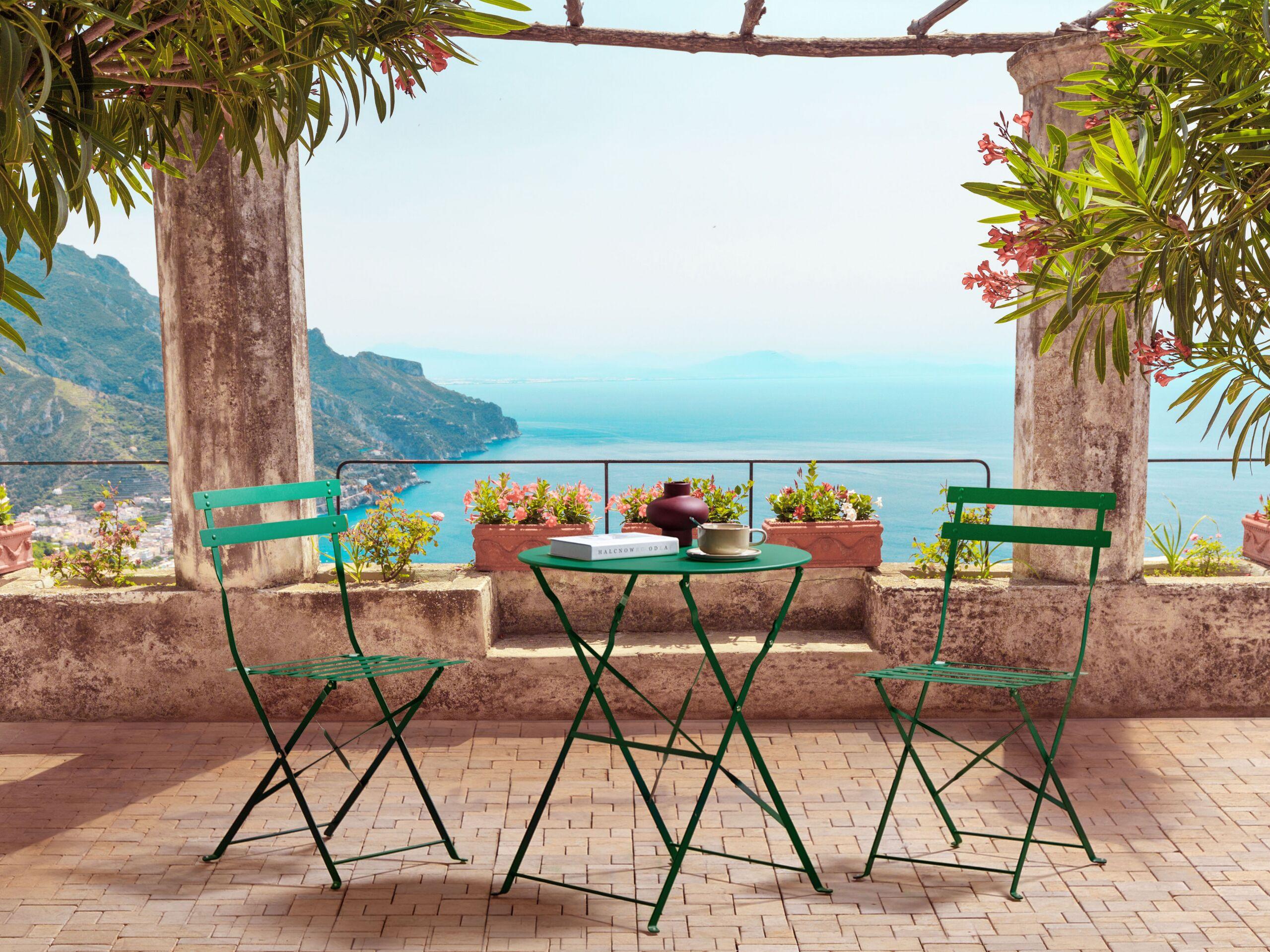 Beliani Bistro Set aus Stahl Modern FIORI  