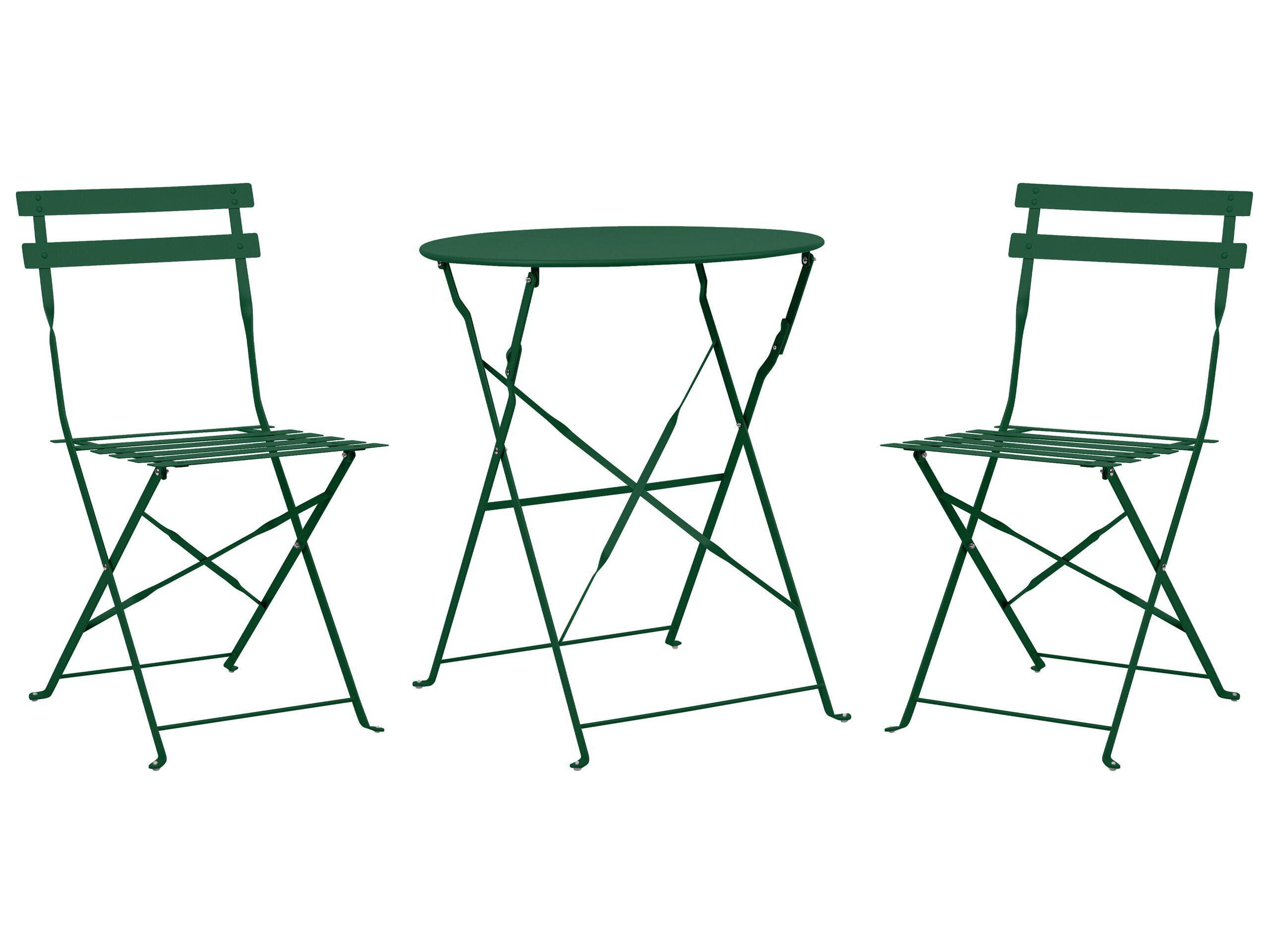 Beliani Bistro Set aus Stahl Modern FIORI  