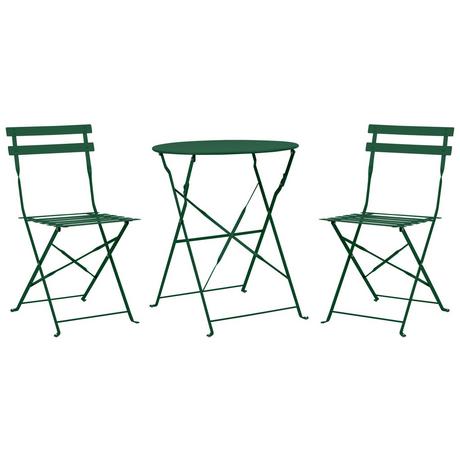 Beliani Bistro Set aus Stahl Modern FIORI  