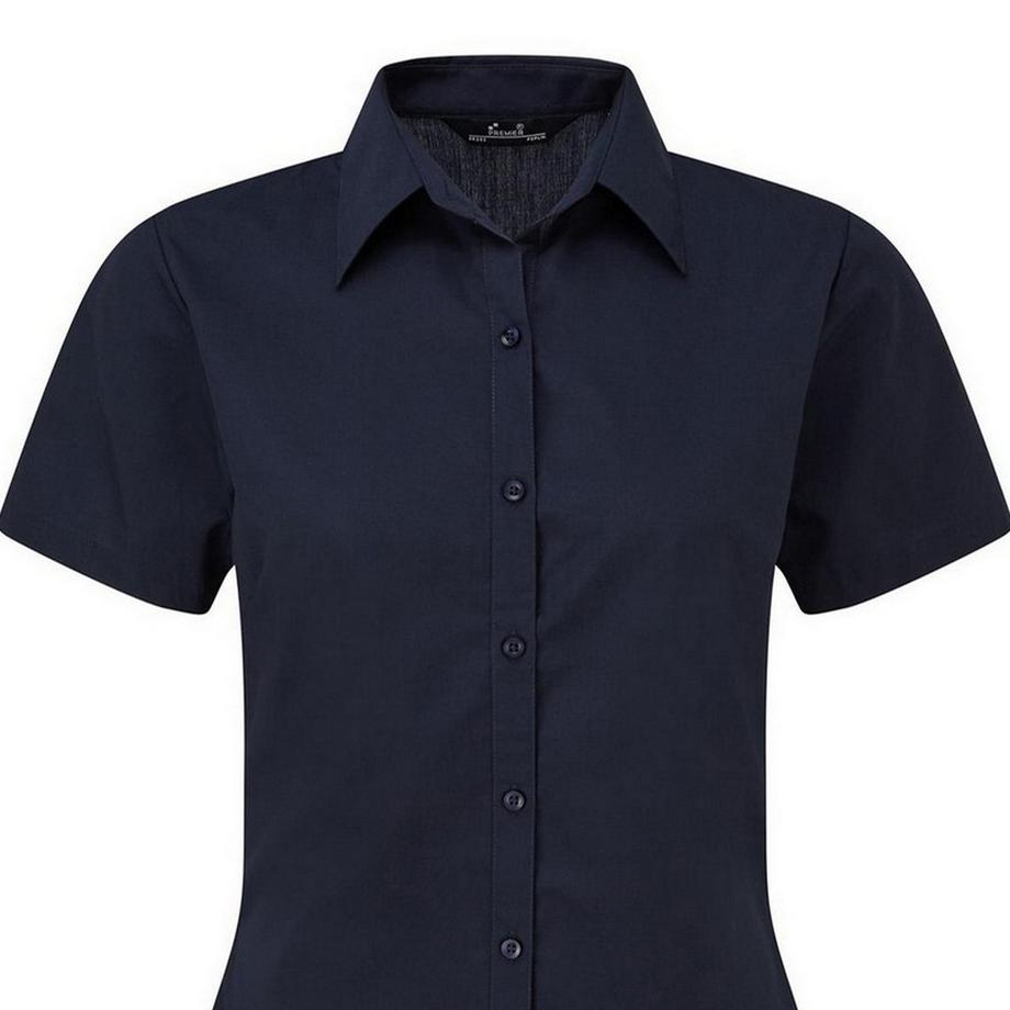 PREMIER Camicia da Lavoro Blusa Popeline Maniche Corte  
