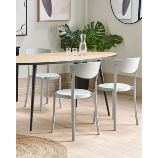 Beliani Lot de 4 chaises en Matière synthétique Moderne VIESTE  