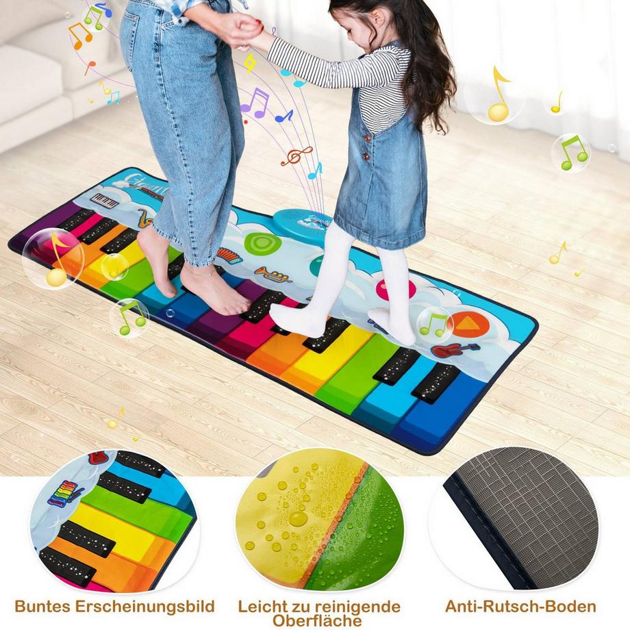 Northix  Tapis de piano pour enfants avec 8 instruments 