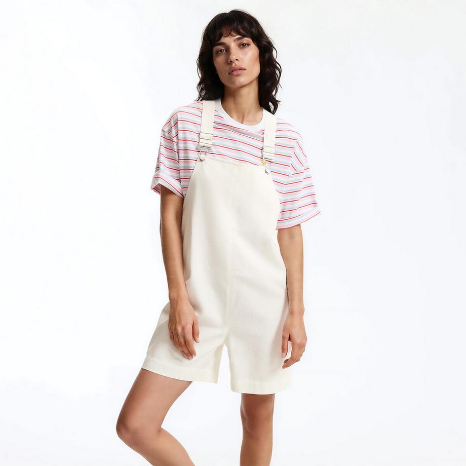 La Redoute Collections Salopette Corta Lyocell Denim  