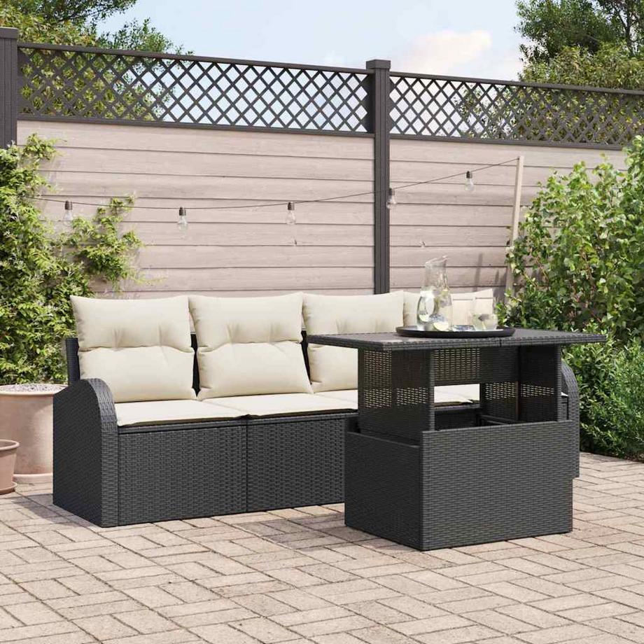 VidaXL Ensemble de canapé de jardin poly rattan  