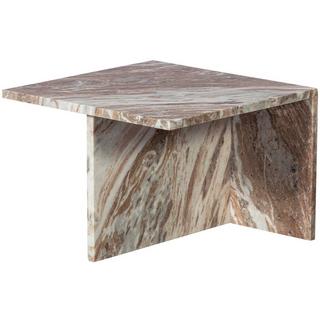 mutoni Table d'appoint Xhail carrée en marbre naturel  