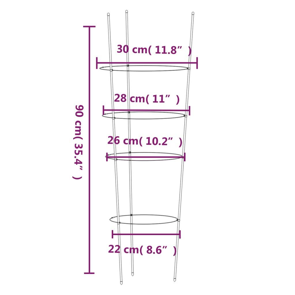 VidaXL Support de plantes de jardin  