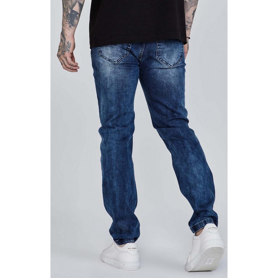 Sik Silk Distressed Slim Fit Jeans  
