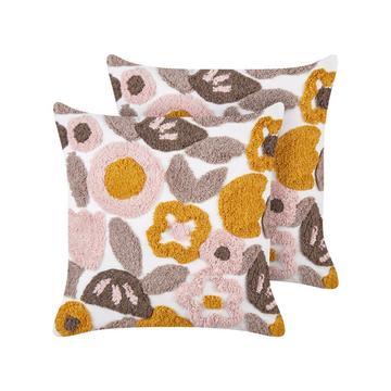 Dekokissen 2er Set aus Baumwolle Modern KANDIARO