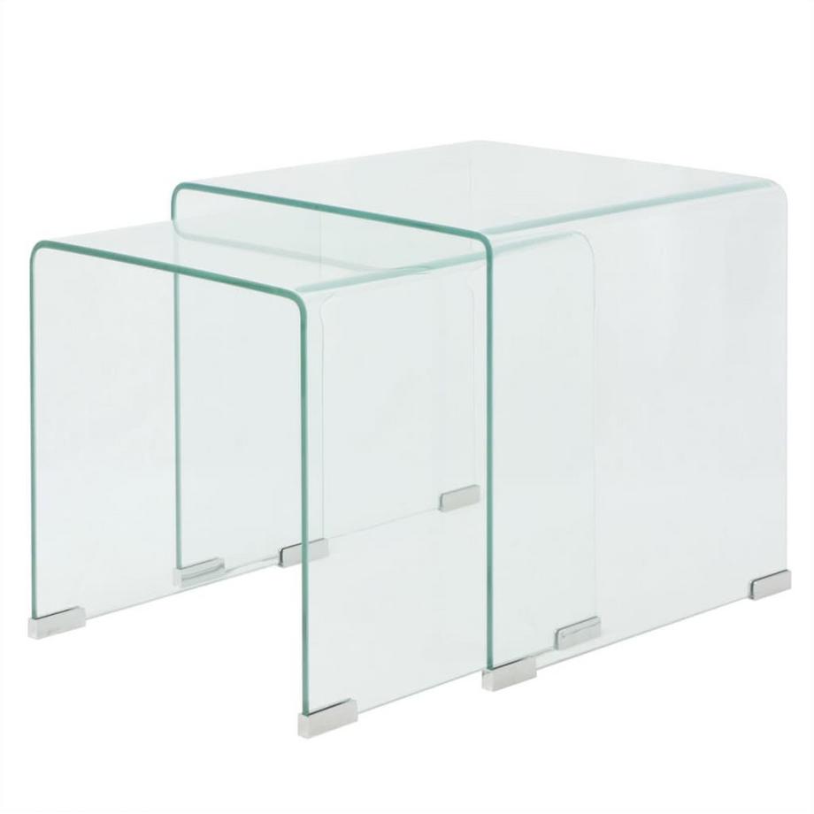 Nesting-tisch glas