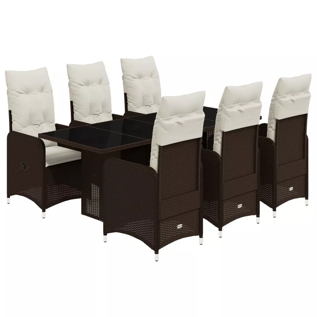 VidaXL - Bistro set poly-rattan, One Size, Braun