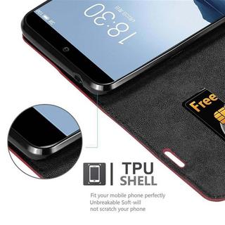 Cadorabo  Housse compatible avec MEIZU 15 - Coque de protection avec fermeture magnétique, fonction de support et compartiment pour carte 