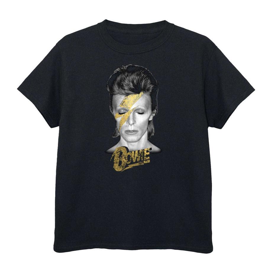 T-ShirtMotiftyle Boulon Aladdin Sane Gold