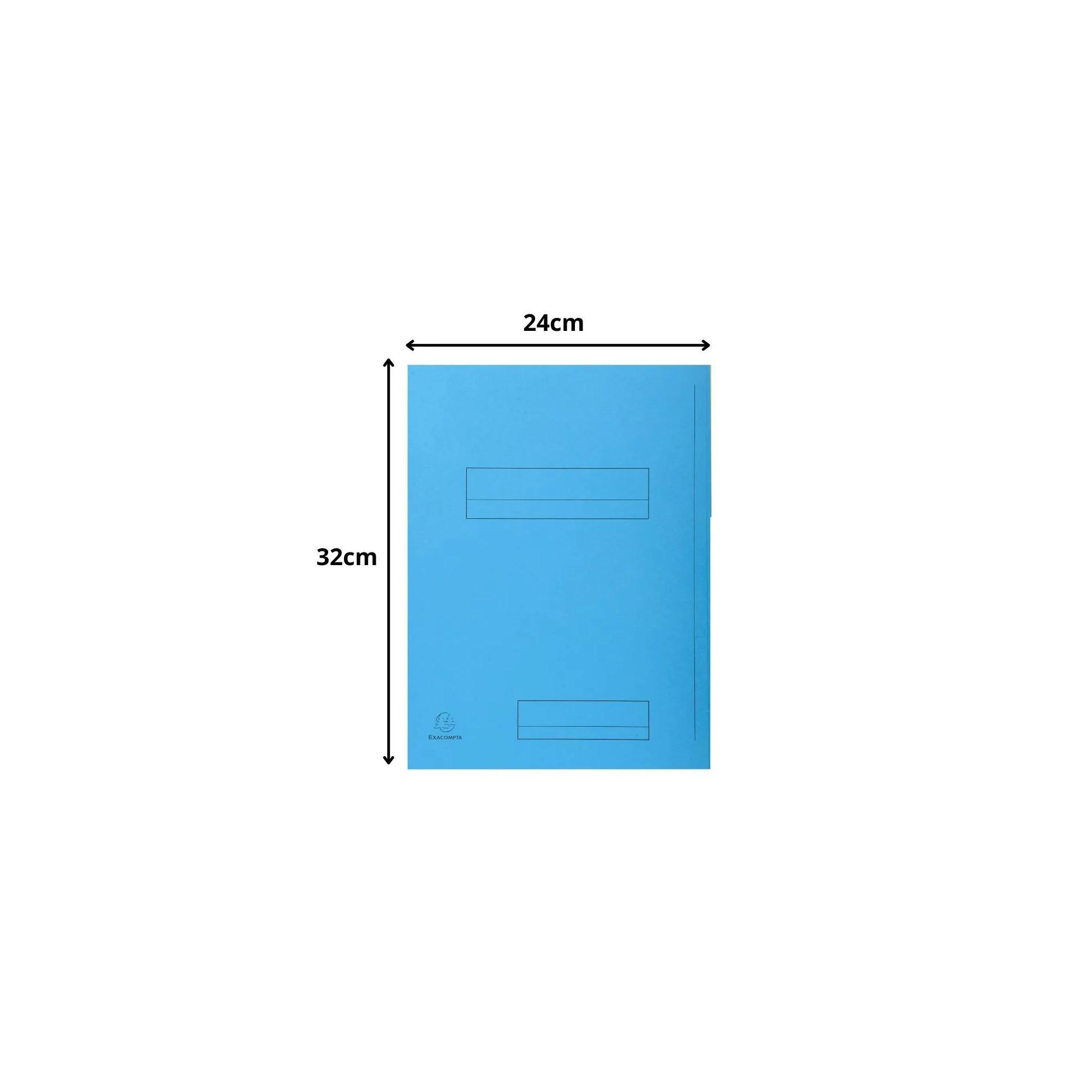 Exacompta 50er Packung bedruckte Aktenmappe 2 Klappen SUPER 210 24x32cm - x 5  