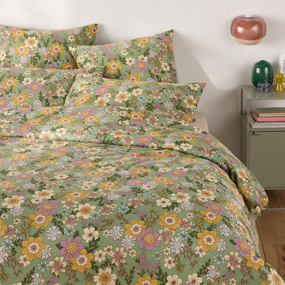 Housse de couette en coton/lin lavé