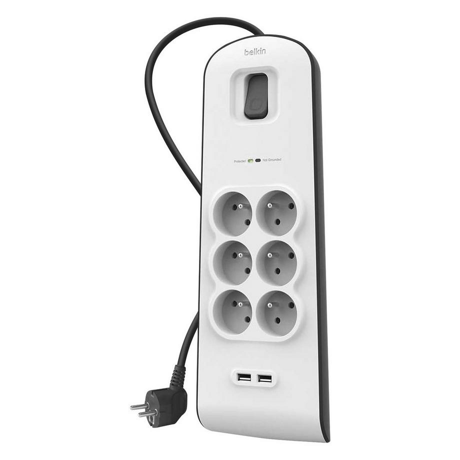 belkin  Belkin 6 Steckdose + 2 USB 2.4A 