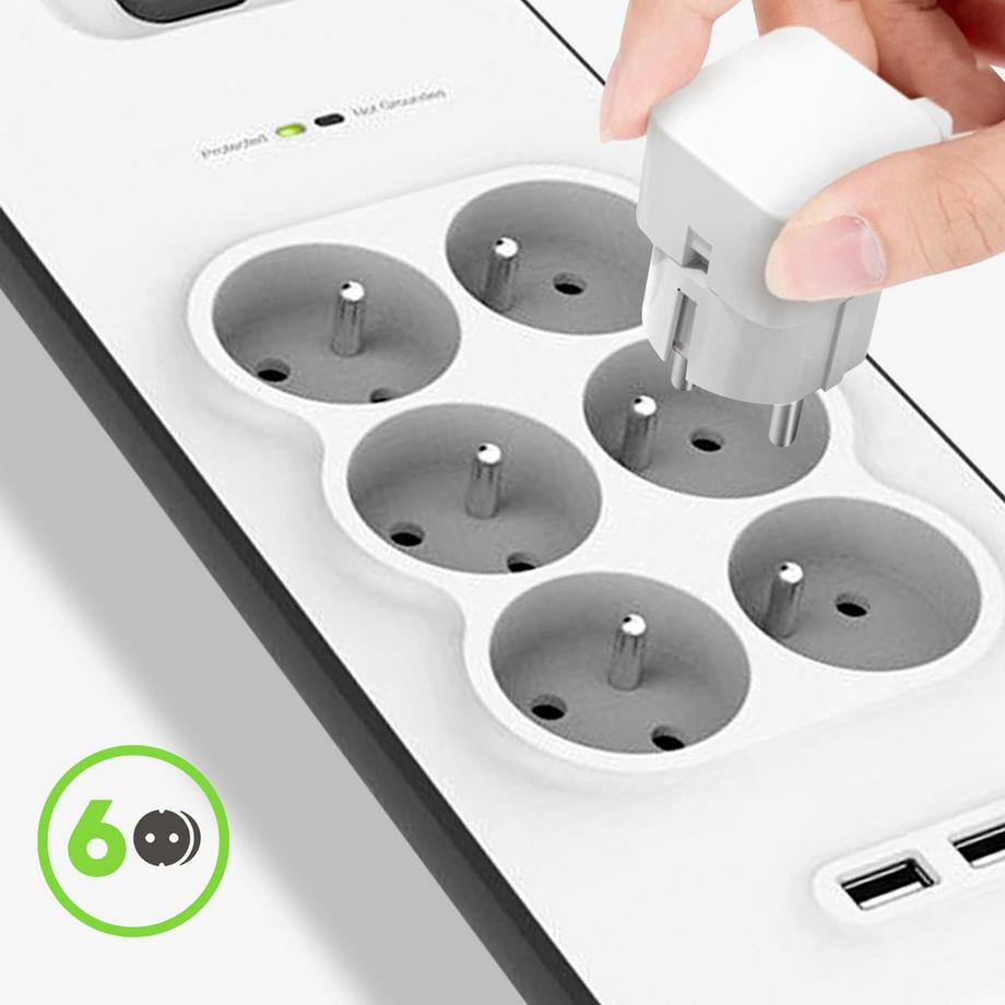belkin  Belkin 6 Steckdose + 2 USB 2.4A 