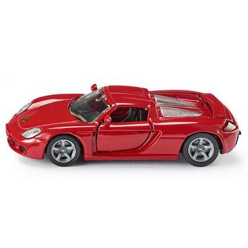 1001, Porsche Carrera GT Sportwagen, Metall/Kunststoff, Rot, Öffenbare Türen, Spielzeugauto für Kinder