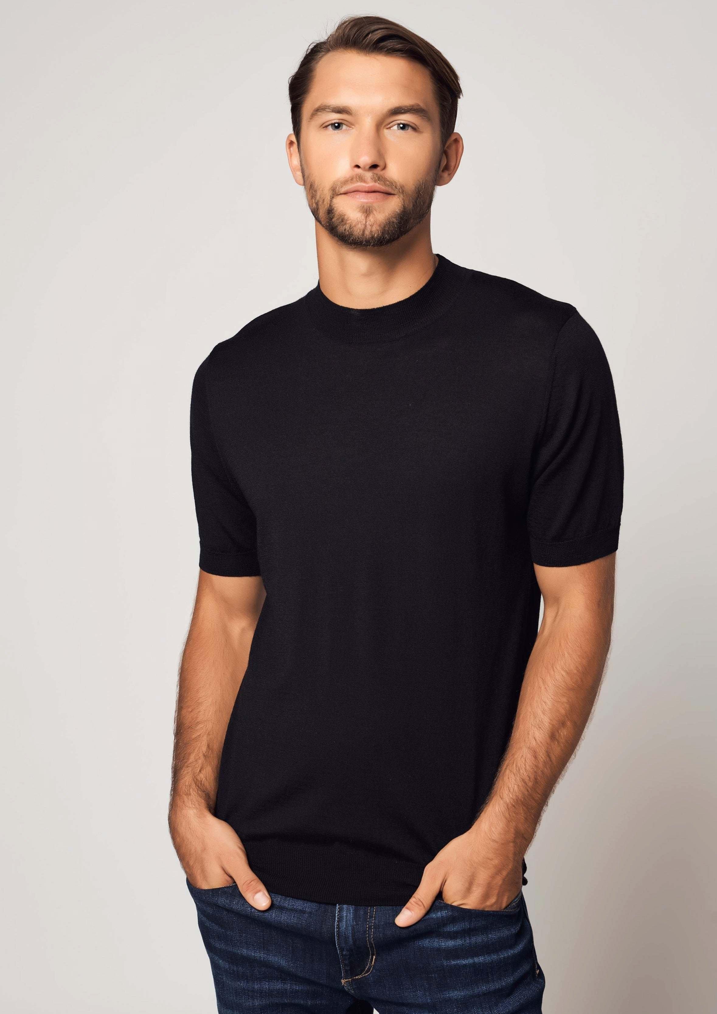 Bellemere New York  T-shirt essenziale in cashmere e seta 