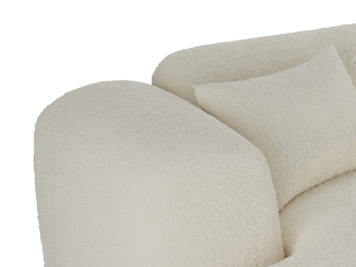 Maison Céphy Grande divano angolare panoramico in Tessuto bouclette Bianco  - POGNI della Maison Céphy  