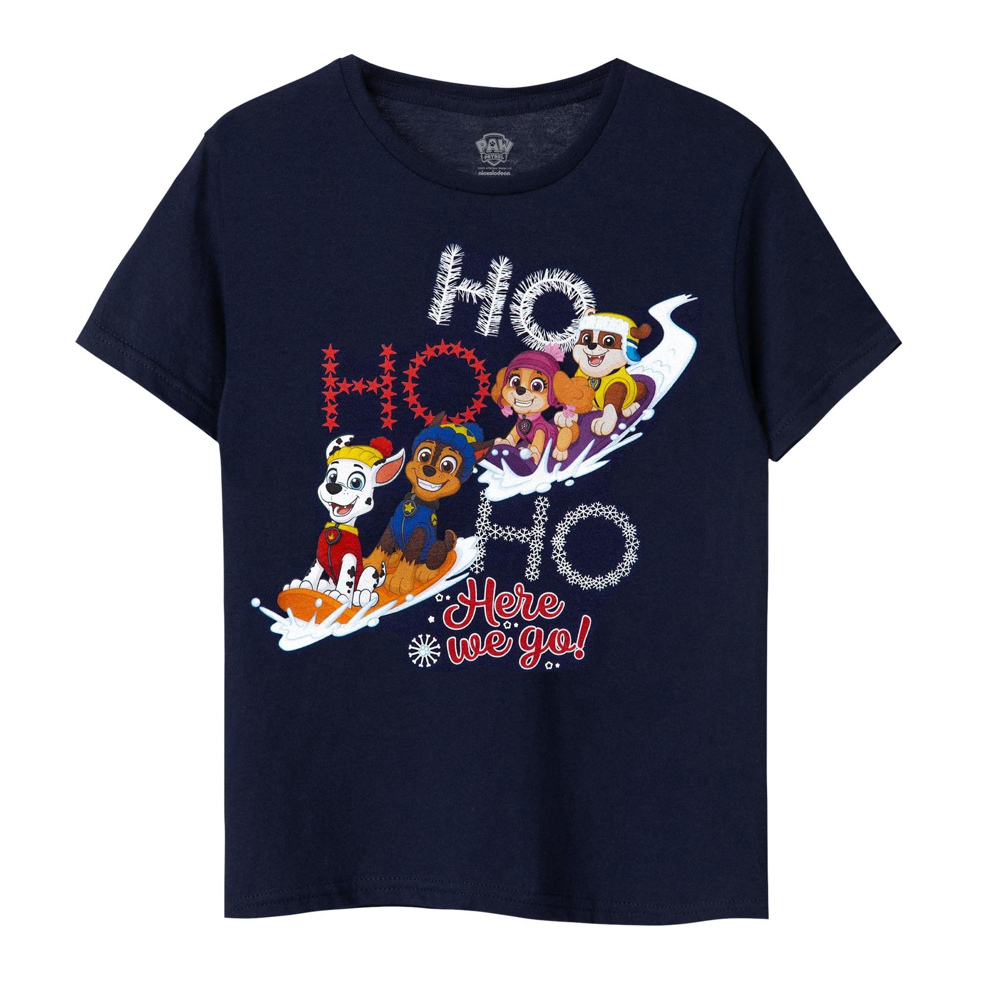 PAW PATROL  Tshirt HO HO HO Enfant 