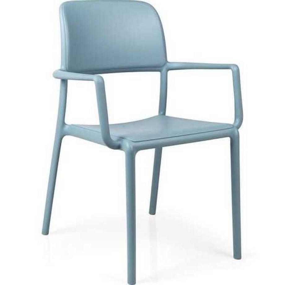 Fauteuil de jardin Riva bleu clair