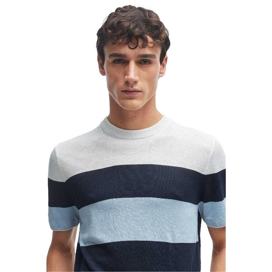 BOSS Maglietta Tramonte a Righe in Maglia  