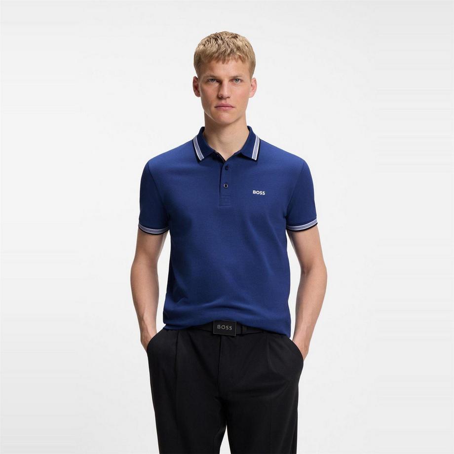 BOSS Polo Paddy con Bordo a Contrasto  