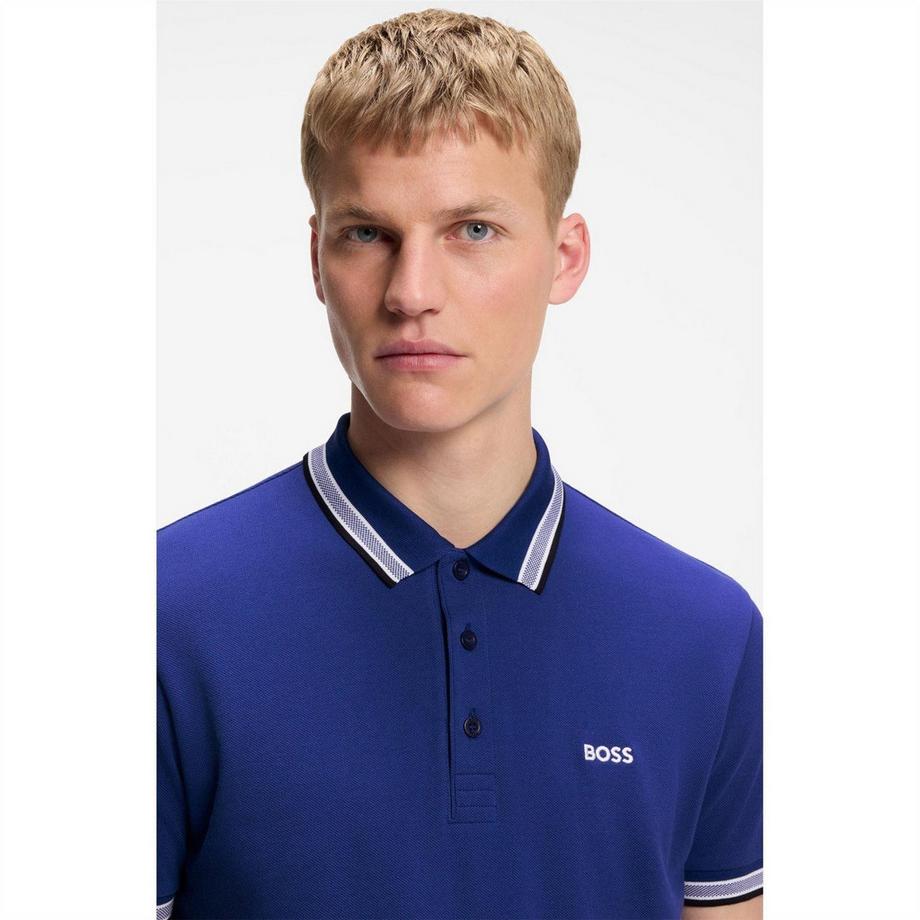 BOSS Polo Paddy con Bordo a Contrasto  