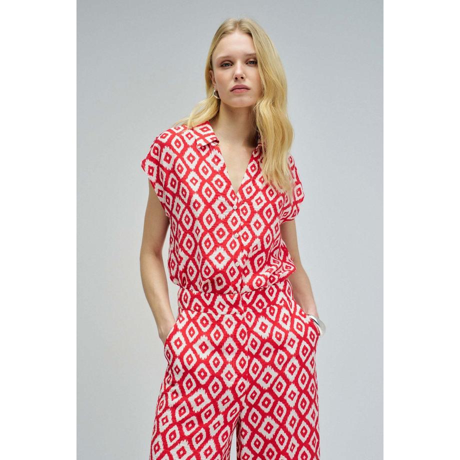 Kurzarmbluse Basic Sleeveless