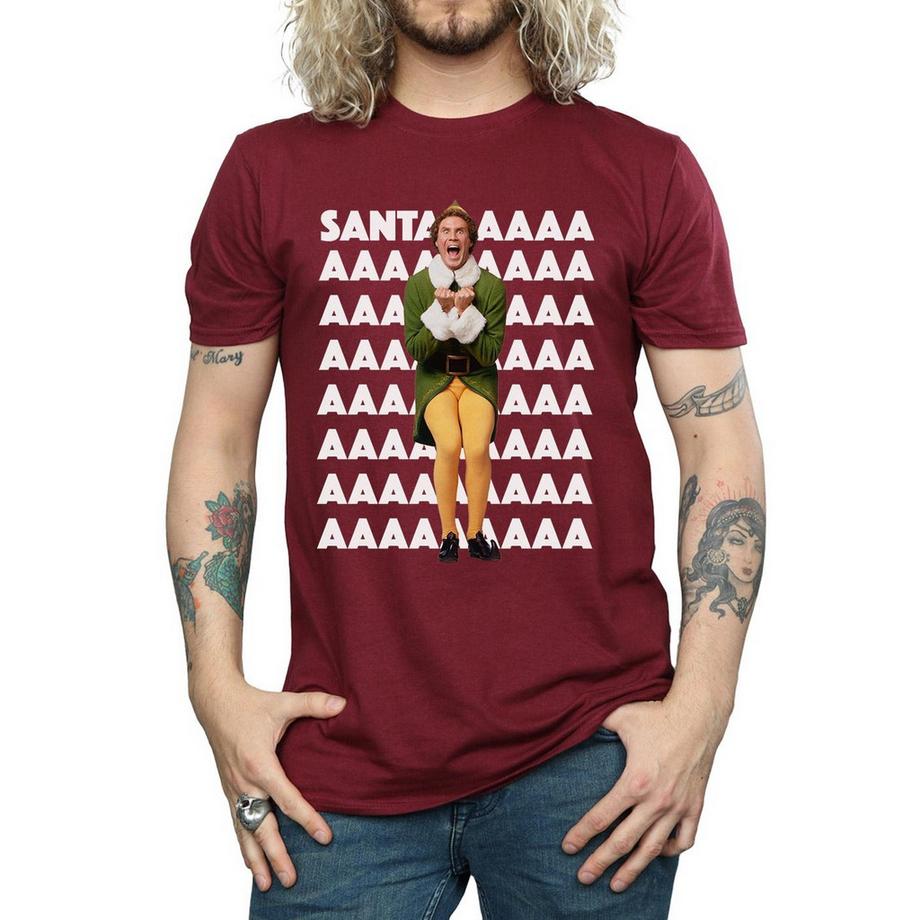 Elf Santa I Know Him T-Shirt Stampata  